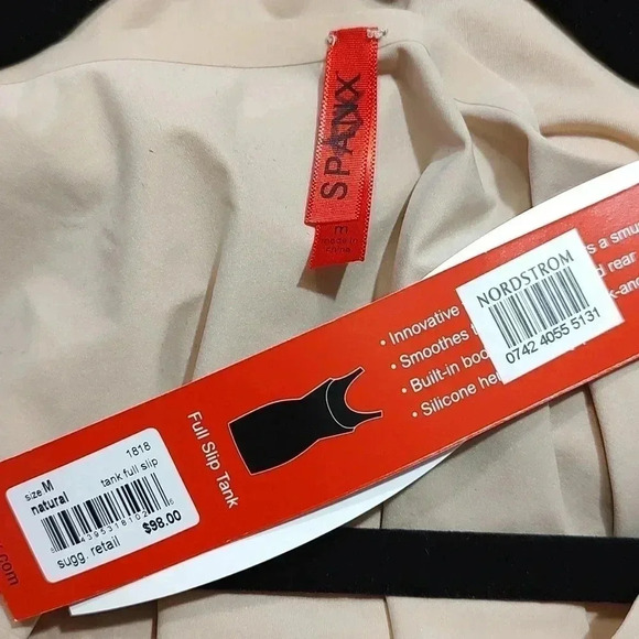 NWT SPANX Slimmer Trust Your Think-stincts Full Length Tank Slip Natural-Medium - Picture 3 of 3